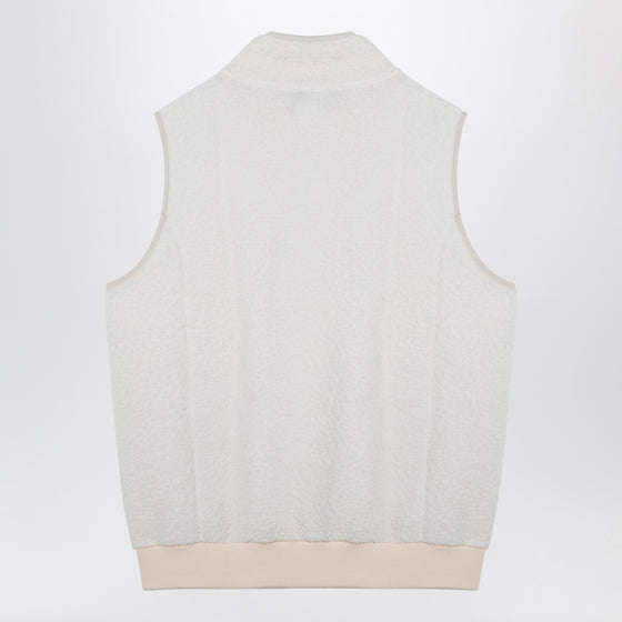 A.P.C. White fleece zipped waistcoat