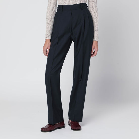 Blazé Milano First Class pants in navy blue wool and mohair