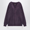 Needles Cardigan viola in misto mohair