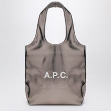  A.P.C. Small metallic silver Ninon tote bag
