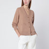 Maison Kitsuné Light brown wool cardigan