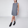 Maison Kitsuné Pleated dress in blue wool blend