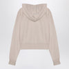 Palm Angels Logo hoodie light beige