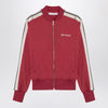 Palm Angels Earth Red zip sweatshirt with logo