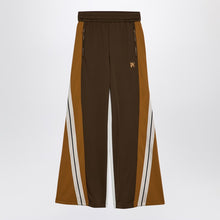  Palm Angels Brown/ochre colour-block wide trousers