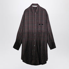  Palm Angels Checkered chemisier dress with logo