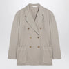 Palm Angels Beige double-breasted cotton jacket