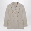 Palm Angels Beige double-breasted cotton jacket