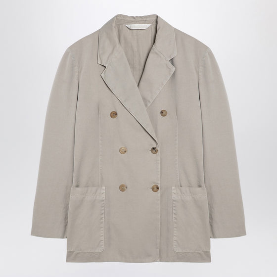 Palm Angels Beige double-breasted cotton jacket