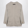 Palm Angels Beige double-breasted cotton jacket