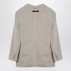 Palm Angels Beige double-breasted cotton jacket