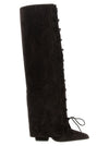 Paris Texas Jane Fold Over Lace Up Boots
