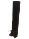 Paris Texas Jane Fold Over Lace Up Boots