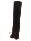 Paris Texas Jane Fold Over Lace Up Boots