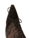 Paris Texas Jane Fold Over Lace Up Boots