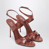 Paris Texas Lidia sandals in Desert Rose patent leather