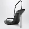 Paris Texas Black patent slingback sandals