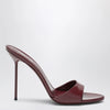 Paris Texas Lidia mules in amarena patent leather