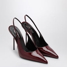  Paris Texas Slingback Lidia rouge noir in patent leather
