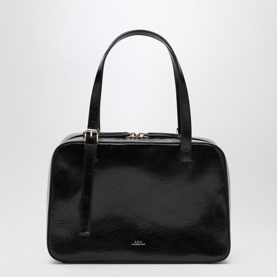 A.P.C. Virginia black leather box bag