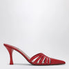 Paris Texas Red leather mule Nadia