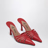 Paris Texas Red leather mule Nadia