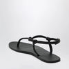 Manebí Black leather flip-flops