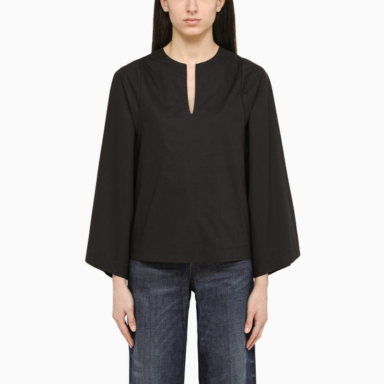 By Malene Birger Wide black blouse