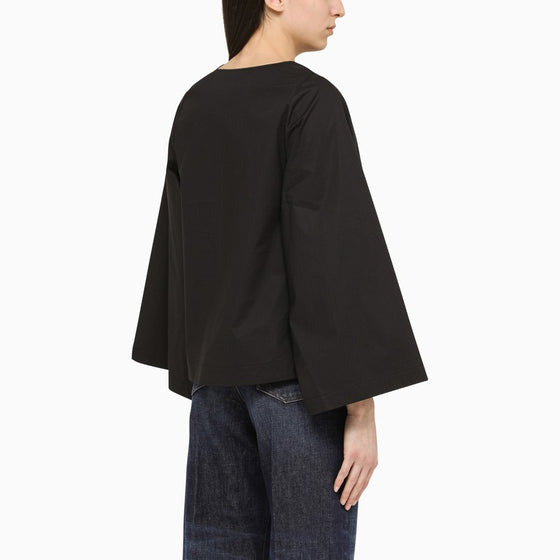 By Malene Birger Wide black blouse