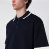 Maison Kitsuné Navy blue Comfort-Fit cotton polo shirt