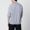 Maison Kitsuné Grey mélange Fox Head wool cardigan