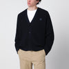 Maison Kitsuné Navy blue Fox Head cotton cardigan