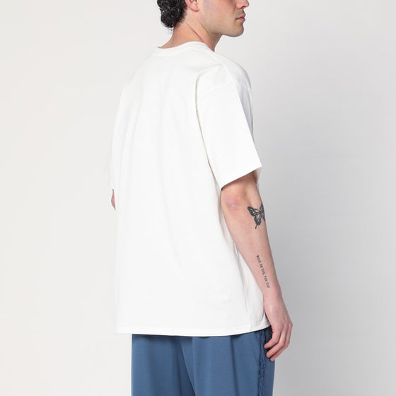 Needles white T-shirt with logo patch
