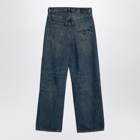 R13 Dawson blue wide denim jeans