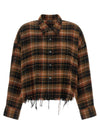 R13 Raw Cut Cropped Shirt