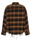 R13 Raw Cut Cropped Shirt