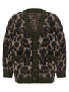 R13 Animal Print Cardigan