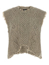 R13 Boyfriend Cable Vest