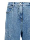 Mach & Mach Crystal Ribbon Hot Fix Jeans