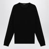 Roberto Collina Black merino wool crew-neck sweater