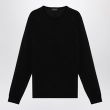  Roberto Collina Black merino wool crew-neck sweater