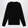 Roberto Collina Black merino wool crew-neck sweater
