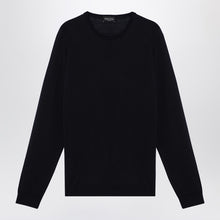  Roberto Collina Navy merino wool crew-neck sweater