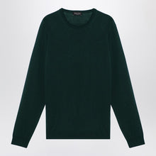  Roberto Collina Bottle green merino wool crew-neck sweater