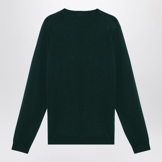 Roberto Collina Bottle green merino wool crew-neck sweater