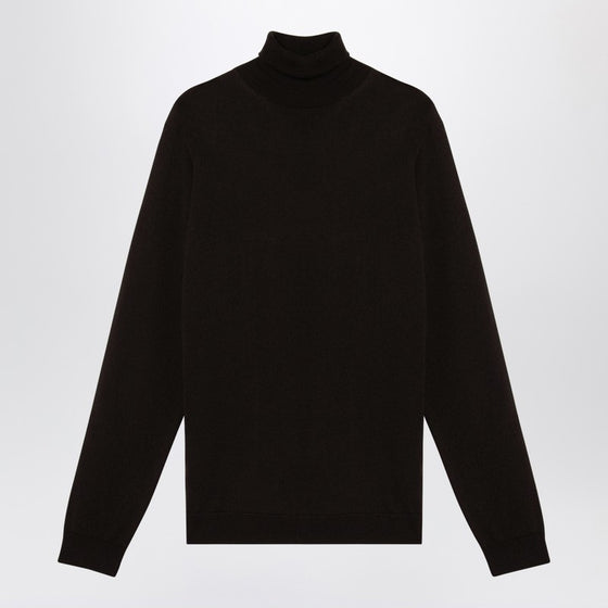 Roberto Collina Ebony merino wool turtleneck sweater