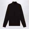 Roberto Collina Ebony merino wool turtleneck sweater