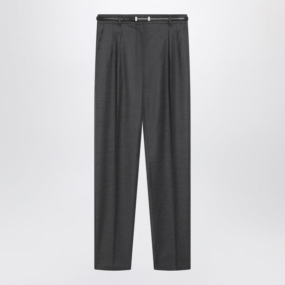 Max Mara Studio Dark grey wool trousers