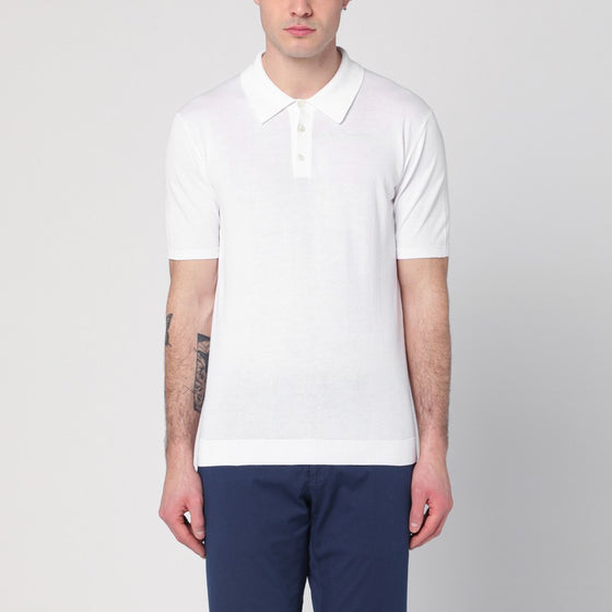 Roberto Collina White polo in cotton