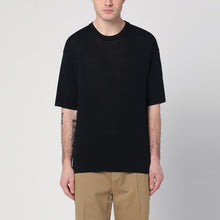 Roberto Collina Black sweater in cotton